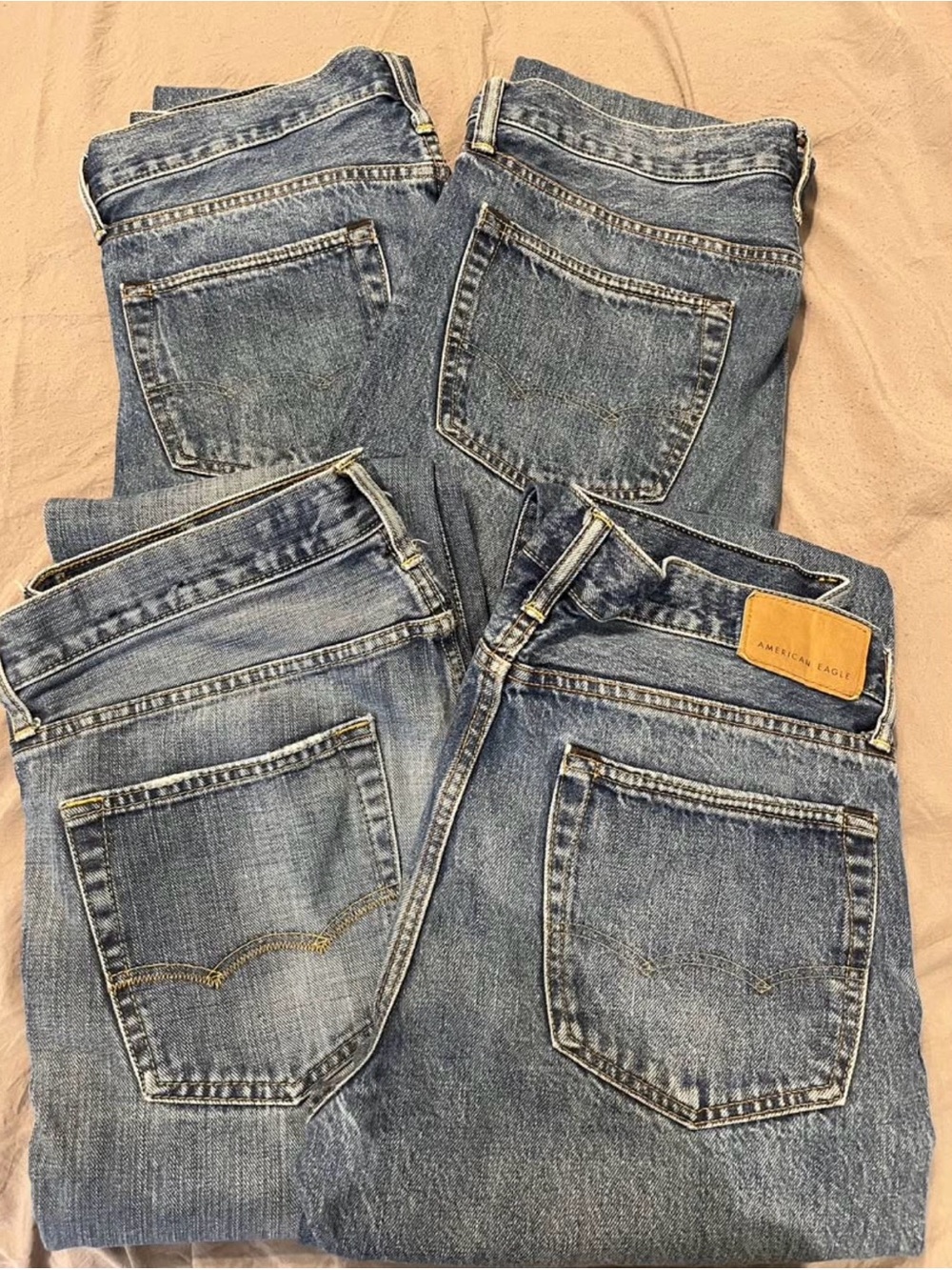 American Eagle Outfitters Men’s Original Straight Jeans lot of 4